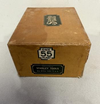 Image of Original Stanley 55 plane in original box with cutters c1940