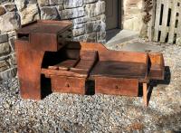 Early pine cobblers bench  c1800