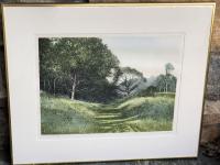 Sullivans woods by P  Bisson lithograph 38 of 350