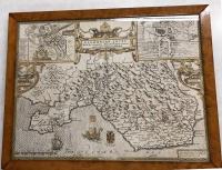 A John Speede map of Glamorgan Shyre 1610