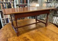 D R Dimes pine coffee table with single board top