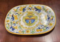 Large Italian maiolica platter