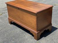 Early American country pine six board blanket chest c1800