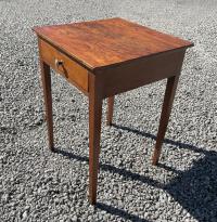 Small American cherry and pine one drawer stand c1820