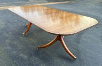 Regency style double pedestal dining table c1950