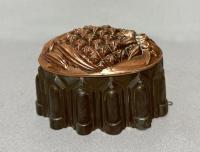 19thc English copper top mold in pineapple motif