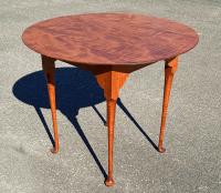 J L Treharn tiger maple lamp table