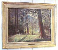 Oil on board by Victor Anderson Edge of Woods