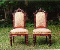 Antique Pair of Victorian carved oak chairs