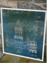 Blue print of Connecticut State Capitol