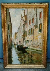 Venice oil on canvas Francesco R Santoro