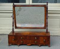Antique English furniture Mahogany Shaving Mirror