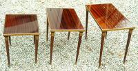 Antique French Louis Philippe Mahogany Nesting Tables