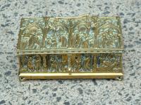 Antique English Solid Brass Box c1830 to 1870