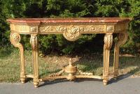 Louis XVI Style French Giltwood Console Table