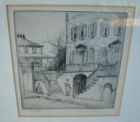 Elizabeth ONeill Verner etching Courthouse