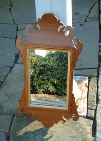 Antique American Chippendale wall mirror