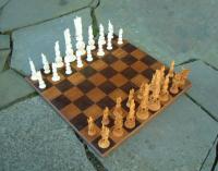 Fine Chinese Chess Set of Hand Carved Ivory