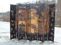 Chinese Coromandel six fold room screen