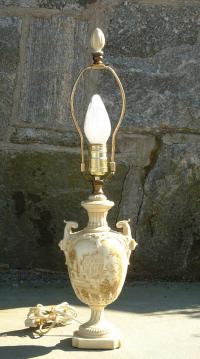 Signed Royal Worcester electric Lamp