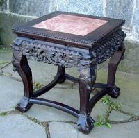 Antique Chinese Marble Top Low Table circa 1890