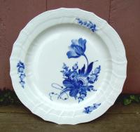 Royal Copenhagen Round Blue Flower Porcelain Dish
