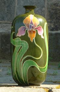 Austria Hand Painted Porcelain Flower Vase