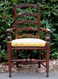 Period Antique English Ladder Back Chair