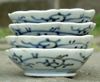 Antique Set 4 Japanese Sauce Dishes circa 1820 to 1830