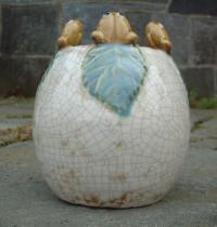 American Art Pottery Porcelain Frog Vase