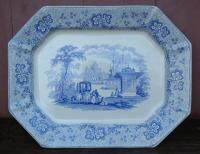 Antique Nonpareil by T and J Mayer Longport Porcelain Platter circa 1840