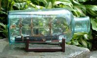 Antique Japanese Ship in a bottle circa 1860 to 1870