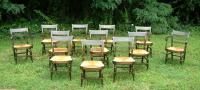 Antique Sheraton Country Fancy Chairs set of 12