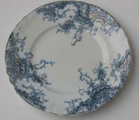Mellor Etruria Myrtle blue and white porcelain plate