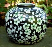 Japanese porcelain hand painted vase