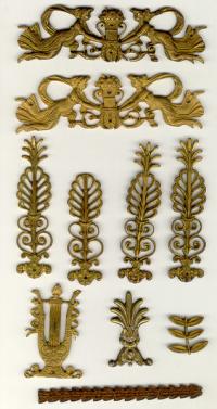 Period French bronze decorative furniture hardware