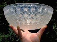Vintage Lalique French Mold Blown Glass Bowl