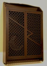Japanese wood wall cabinet c1890