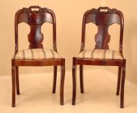 Antique American Victorian Empire Side Chairs