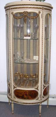 Antique French vitrine display cabinet c1890
