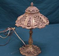 French bronze lamp c 1920