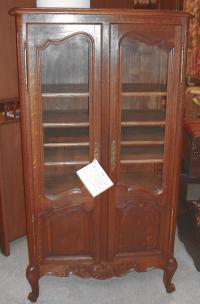 French provincial bibliotheque or book cabinet c1860