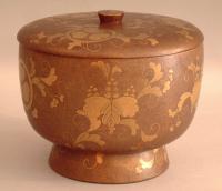 Edo Gold Lacquer Japanese bowl and dipper