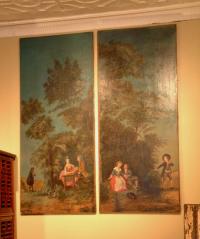 Pair of 18thC Continental landscape Paintings