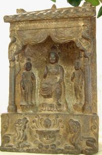 Chinese Buddhist Stelle stone carving A. D. 557 581