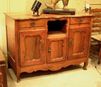 Period Country French cherry buffet with drawers c1780