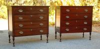 Wallace Nutting Furniture Sheraton style chests or dresser match pair