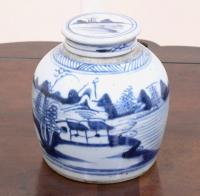 Antique Chinese Canton Ginger Jar c1800