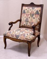 Antique French Fruit Wood Arm Chair c1800