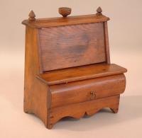Period French fruitwood sewing utencils box